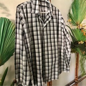 Nordstrom 14th & Union Long Sleeve Plaid Shirt 17 34/35